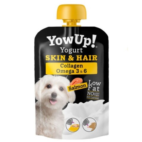 YOWUP YOGURT PARA PERROS 115 GRAMOS SKIN HAIR SABOR SALMON