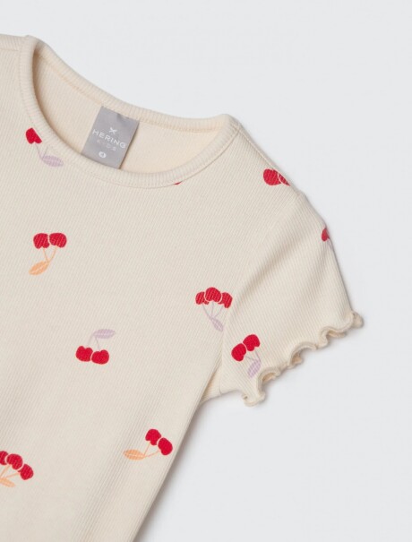 BLUSA INFANTIL ESTAMPADA BEIGE