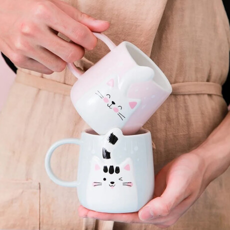 Taza de cerámica gatitos Rosado