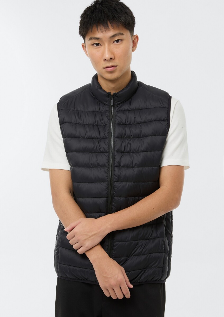CHALECO PUFFER MODELO COMFORT - NEGRO 
