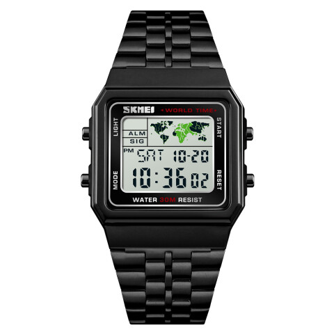 Reloj Skmei 1138BK Retro Unisex color negro Negro