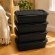 Caja organizadora baja 10 lts NEGRO