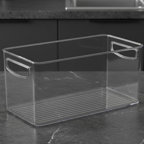 Caja organizadora acrílico 30 cm TRANSPARENTE