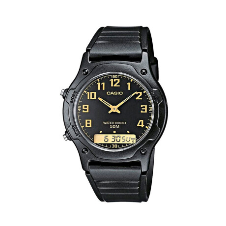 Reloj CASIO AW49H-1BVDF en Resina Negro Esfera 38mm 0