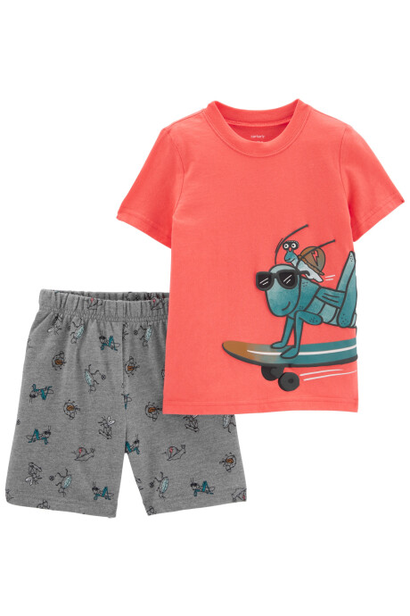 Set dos piezas short y remera de algodón 0