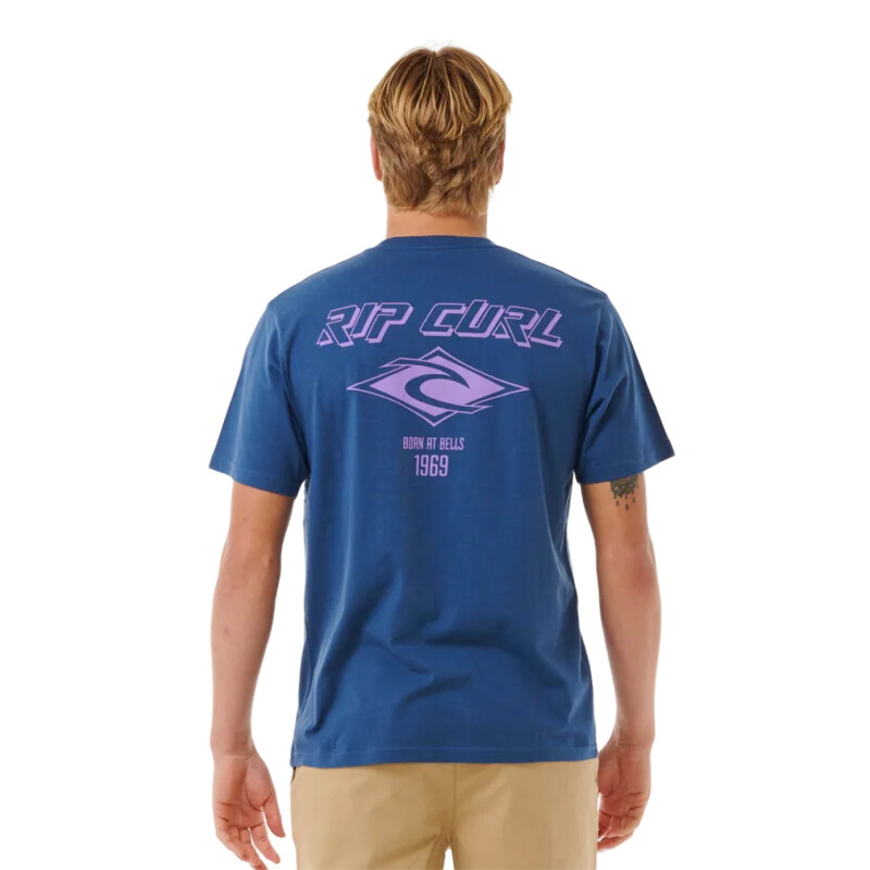 Remera Rip Curl Fade Out Icon - Azul Remera Rip Curl Fade Out Icon - Azul
