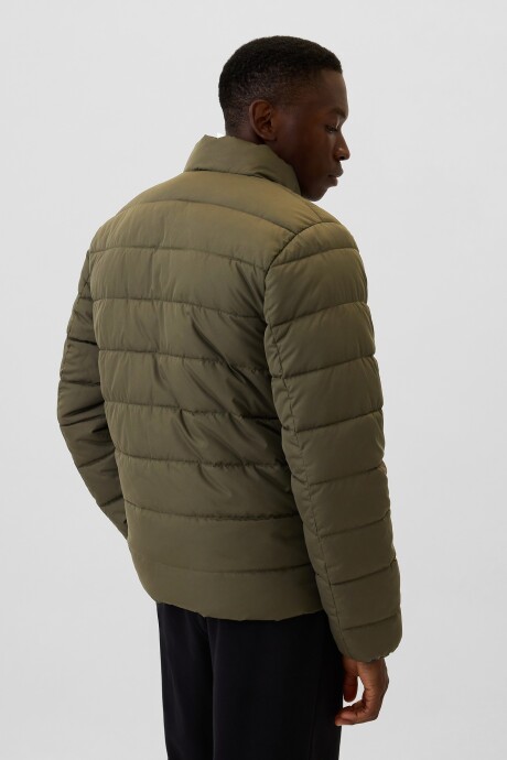 Campera Light Weight Puffer Hombre Olive Night