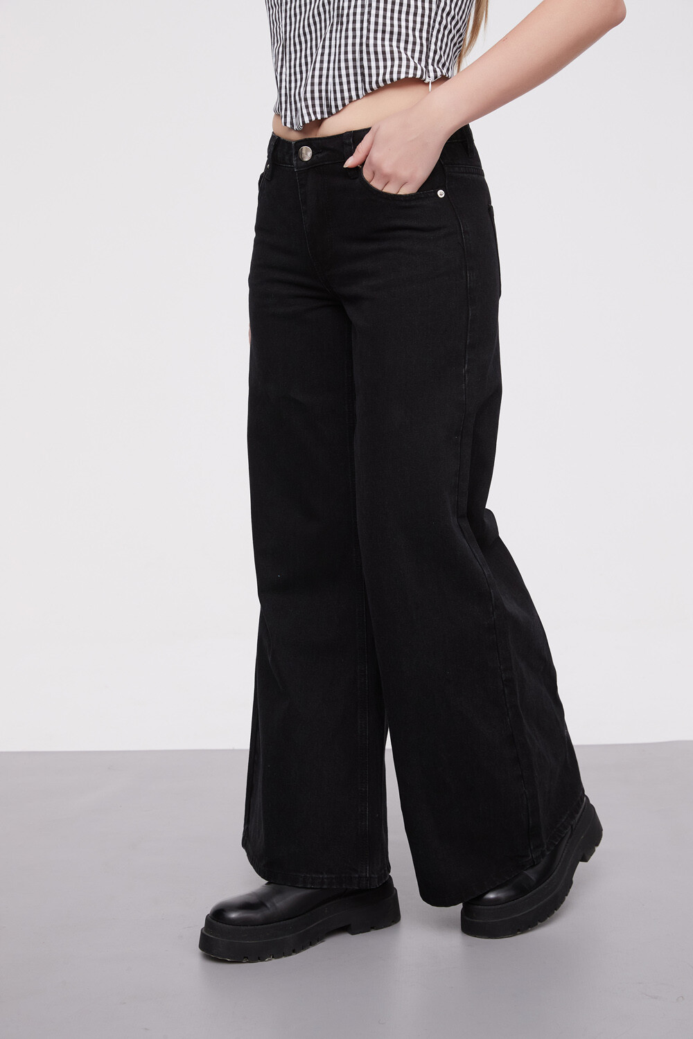 Pantalon Tabia Gris Oscuro