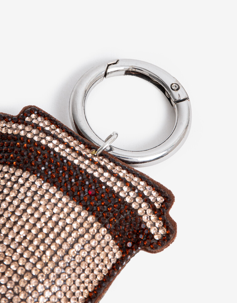 Llavero Strass Llavero Y Bag Charm Café Shiny - Combinacion Bicolor
