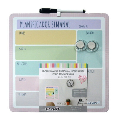 Pizarra planificadora semanal magnética Ibi Craft Pizarra planificadora semanal magnética Ibi Craft