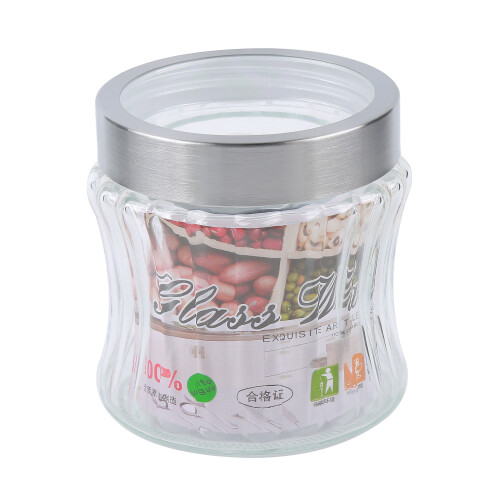 Frasco vidrio con tapa N/a