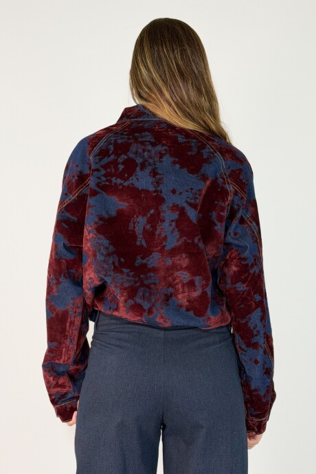 CHAQUETA ZAHARA Bordo