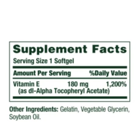 ¡OFERTA IMPERDIBLE! Vitamina E 180mg 120 softgels Nature´s Bounty ¡OFERTA IMPERDIBLE! Vitamina E 180mg 120 softgels Nature´s Bounty