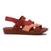 Country Sandalia Dama Casual C/dos Tiras Y Pulsera S/baja Durazno-coral