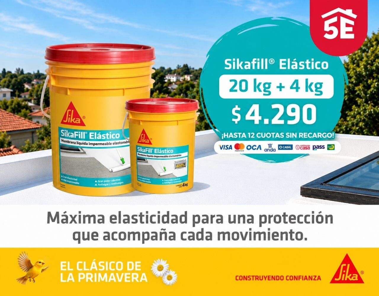 Promo sikafill 20 + 4 litros de regalo!
