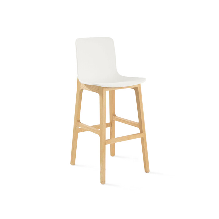 Banqueta Alta Woody White