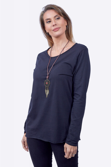 REMERA LINA Negro