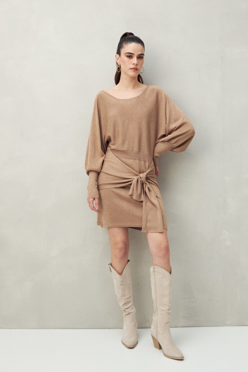 VESTIDO MAX Tostado