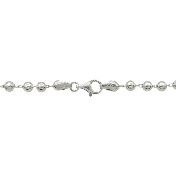 Cadena Bolitas - Plata 925 - Sin Piedra - CD3272 - Adulto - Sinpiedra