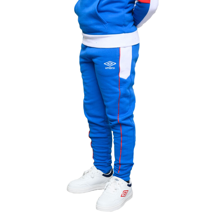 Pantalón Infantil Umbro Nacional Azul Real - Blanco