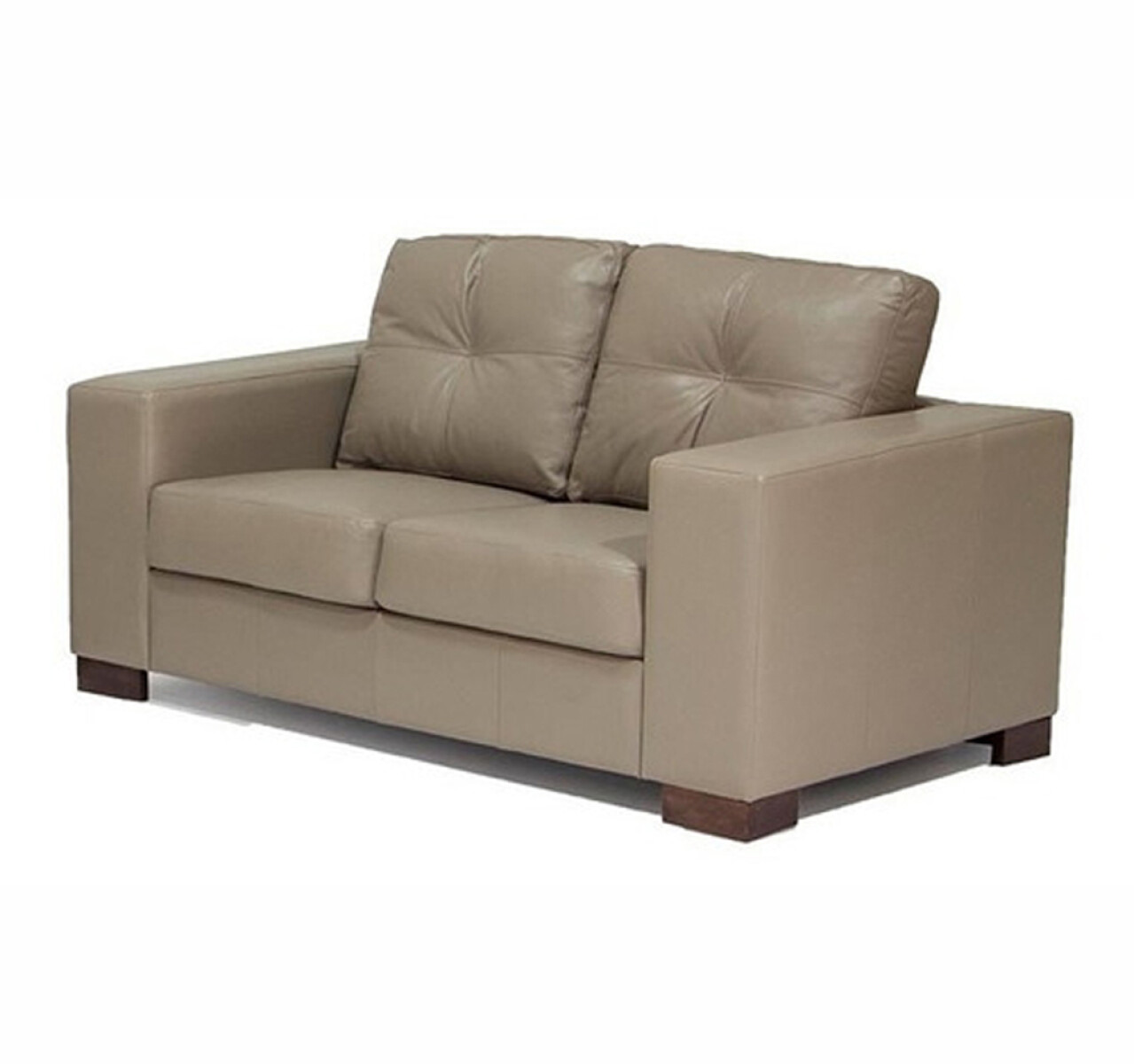 SOFA 100% CUERO - 2 CUERPOS - MODELO DOMINI - AVELLANA OPACO 
