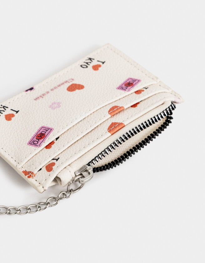 Tarjeteros Tarjetero Estampado "tokyo" - Rosa Viejo