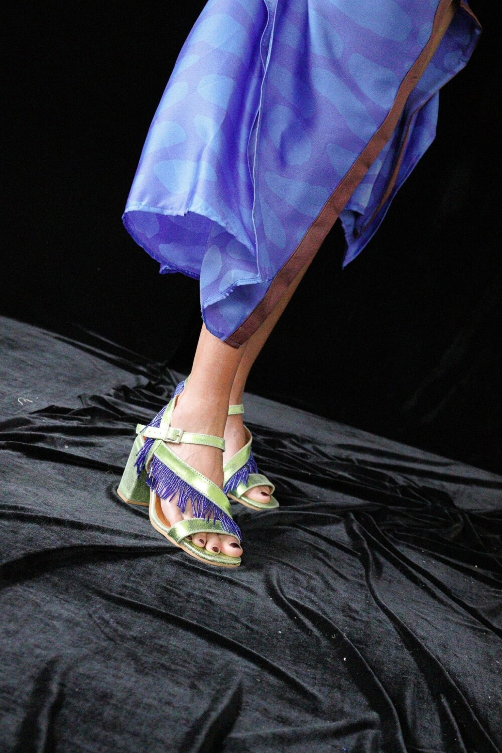 Fringes Sandal Pistacho