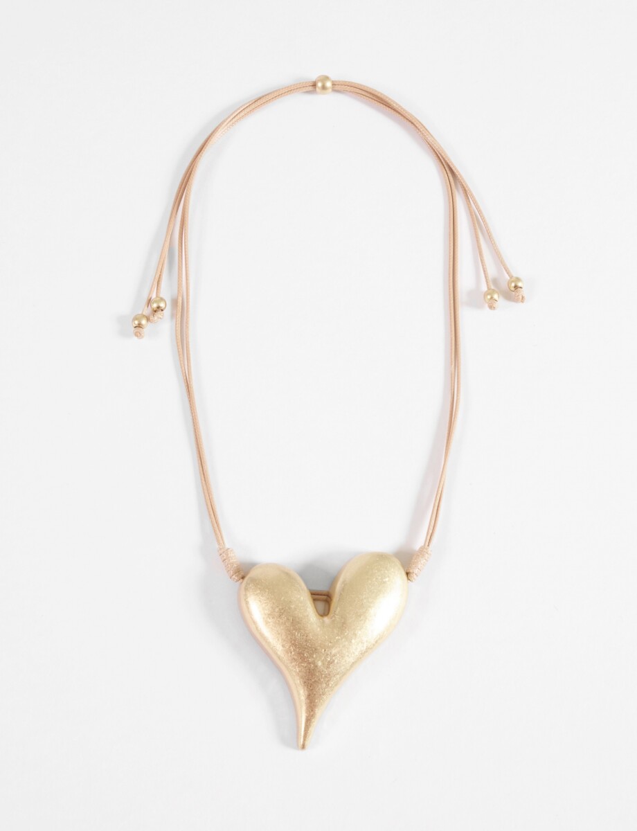 Collar cordón cora antique - dorado 