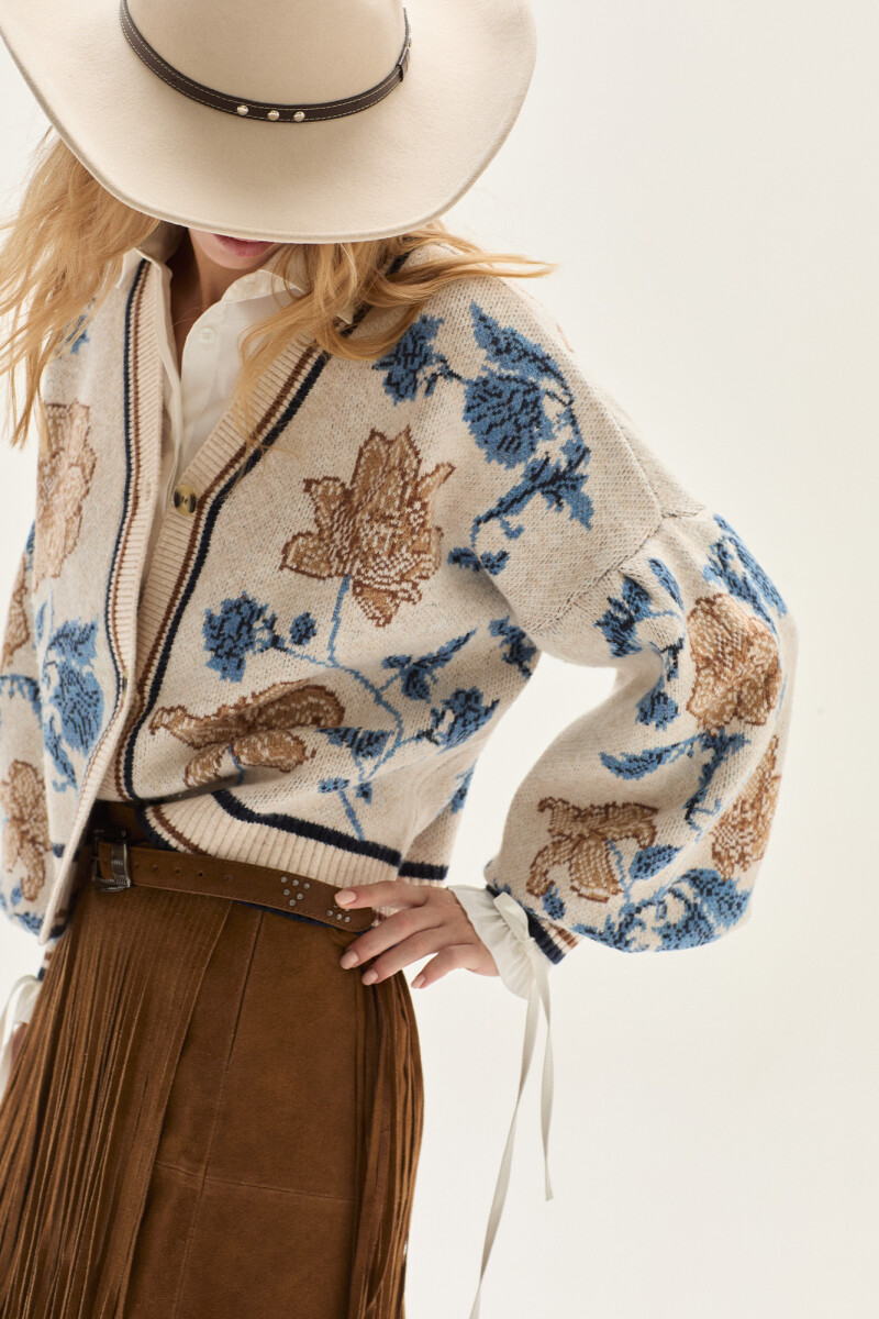 Cardigan Roselle Crudo