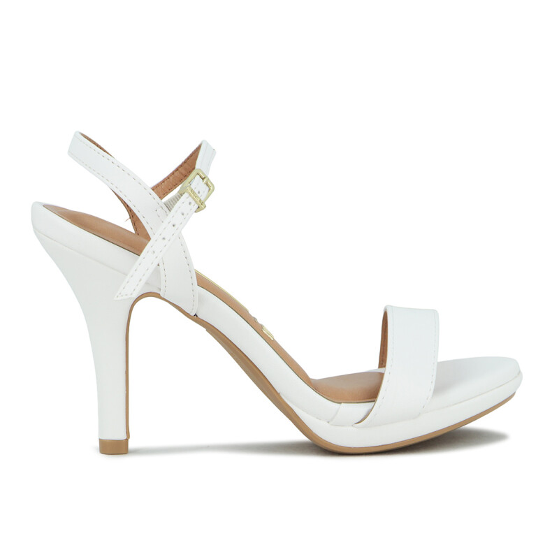 Sandalia Vizzano Mujer Taco 10cm Blanco