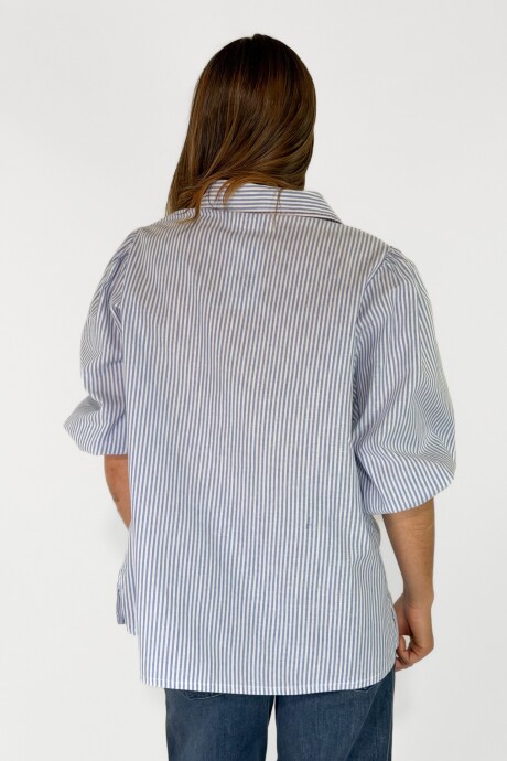 CAMISA CORA Celeste