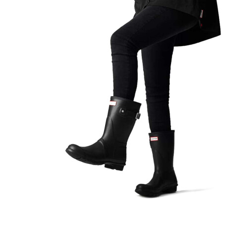 Botas Hunter Dama Short Negra Short Negra