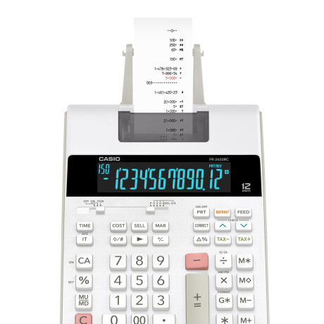 Calculadora Impresión Tipo Escritorio FR-2650RC-E-DC Casio Calculadora Impresión Tipo Escritorio FR-2650RC-E-DC Casio