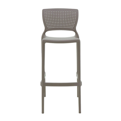 Taburete con respaldo Safira · Tramontina Taupe
