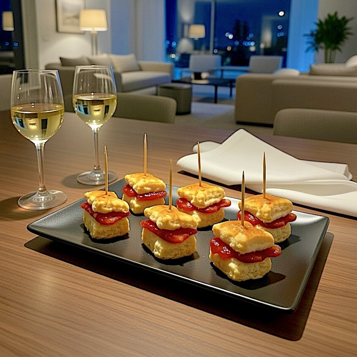 6 Hojaldraditos de Bondiola 