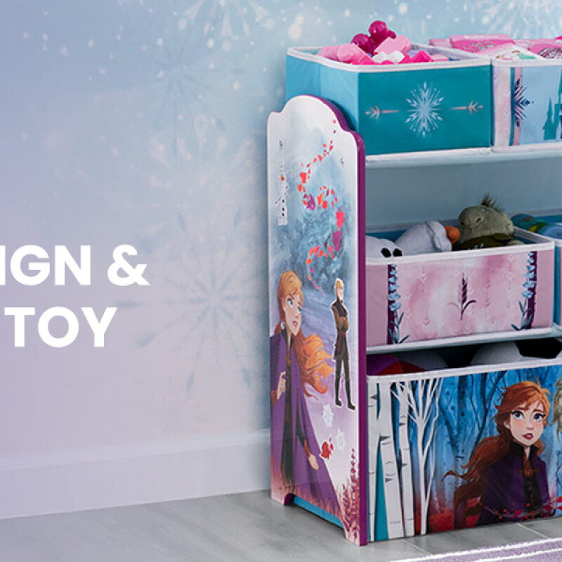 Organizador infantil Frozen de 6 contenedores Delta Children Organizador infantil Frozen de 6 contenedores Delta Children