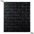 Revestimiento Paneles De Pared Autoadhesivos Ladrillo Negro