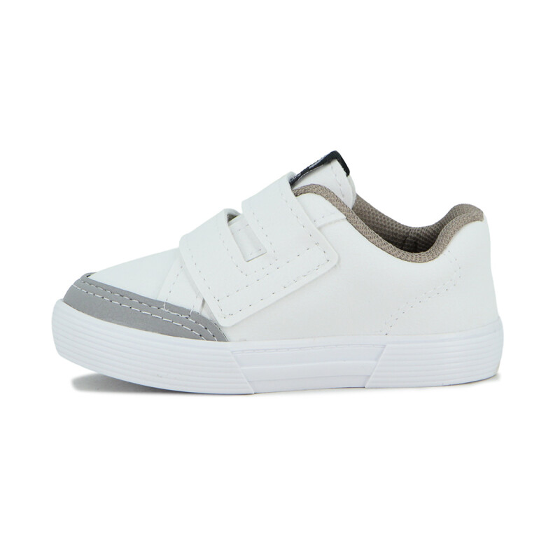 Molekinho Zapato Casual Infantil Napa Floter Rustico Neo Blanco-gris