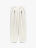 Pantalón Con Cintura Elástica Tacto Suave blanco