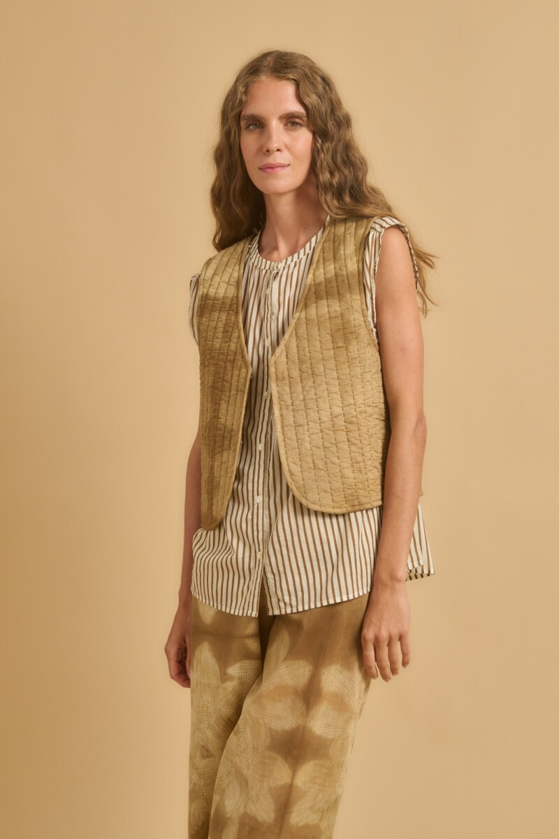 CHALECO GISO Camel