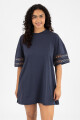 Cotton lace ndress Azul
