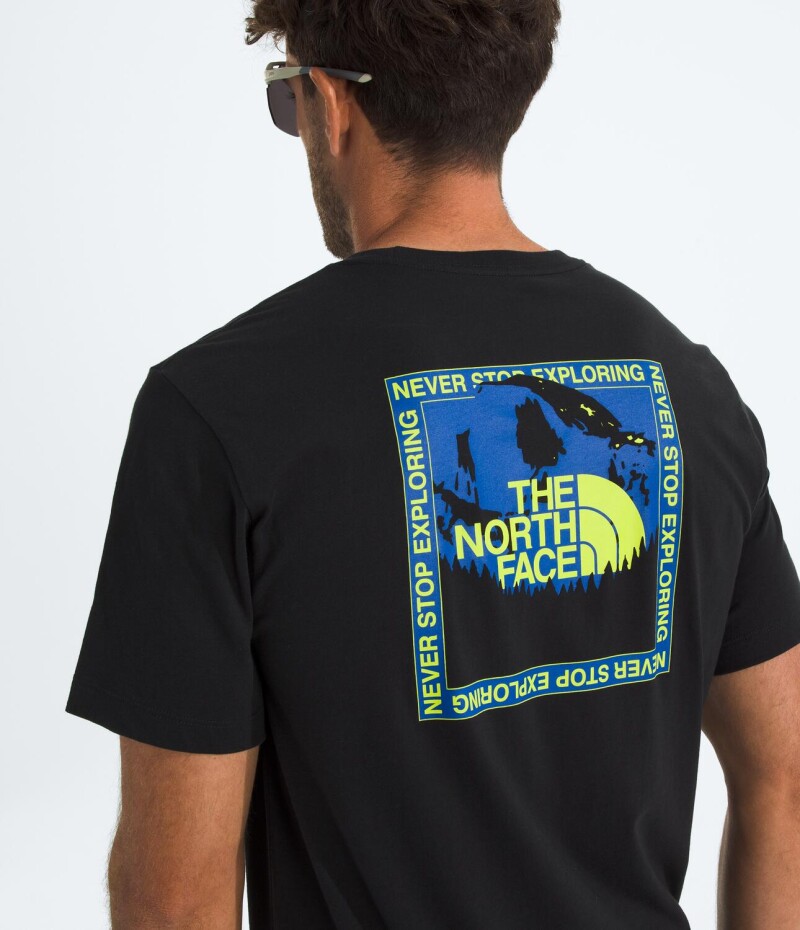 Remera de manga corta regular Stay Exploring Tnf Black