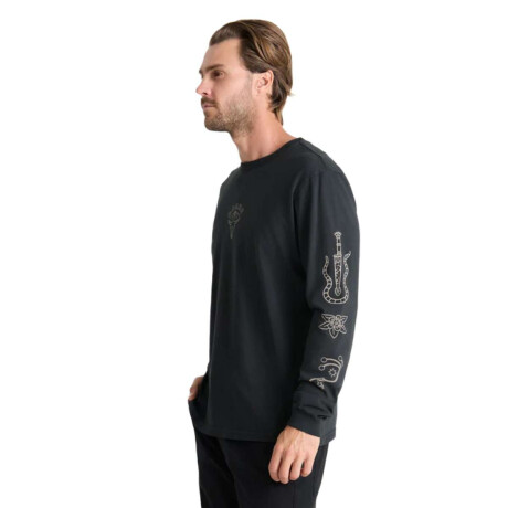 Remera Roark Icons Ls Negro