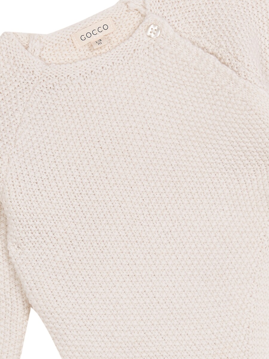 Pelele De Punte De Arroz Blanco Roto