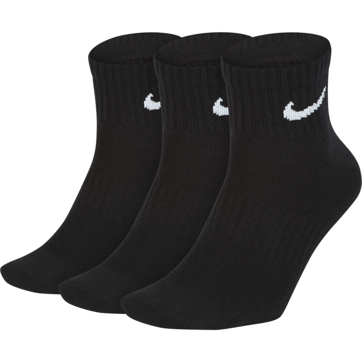 Medias Everyday Lightweight 3-Pack Unisex - Negro 