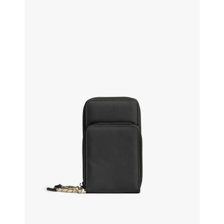 Billetera Fichero Con Correa Negro