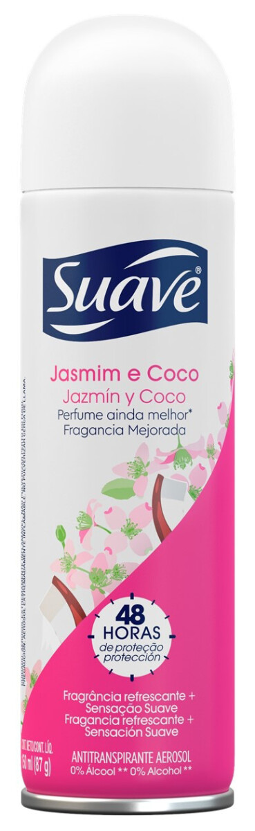 DESODORANTE SUAVE AEROSOL SUAVE JAZMIN Y COCO 150 ML 