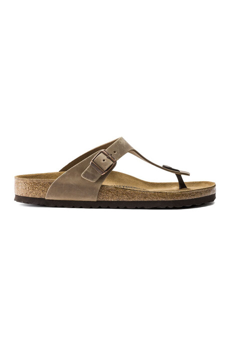 Sandalia Gizeh Oiled Leather - Regular Brown