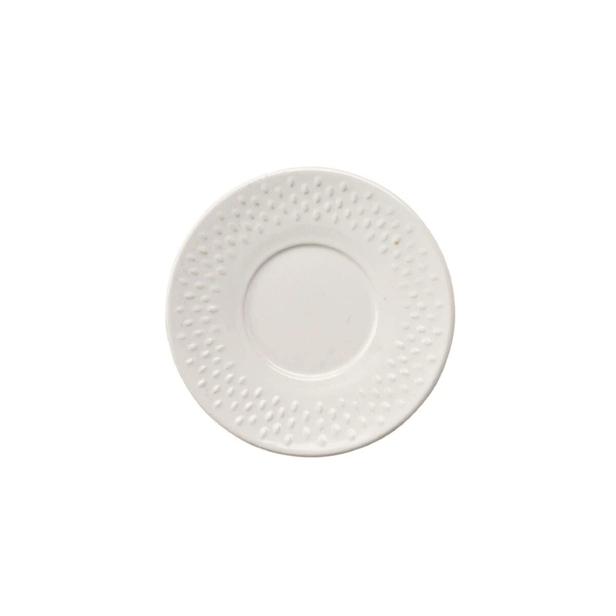 PLATO P/TAZA D16CM CERAMICA DOTS OPACO SANTA ANITA 