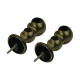 Barrote cortina metal EuroClassic DUO 2,0m + 2 soportes ORO VIEJO